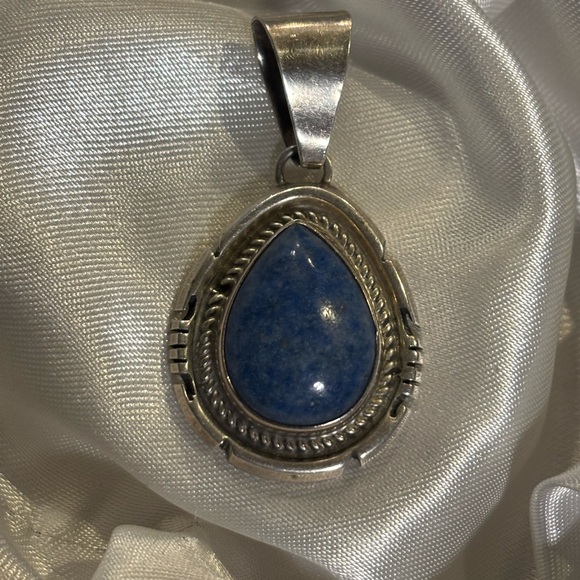 Jon McCray sterling lapis pendant - Picture 1 of 4